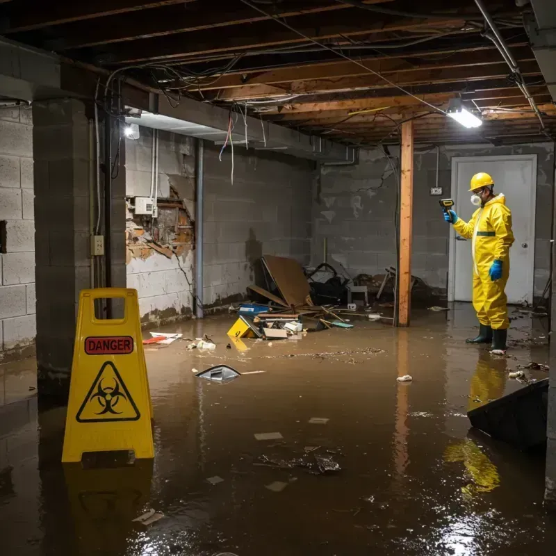 Flooded Basement Electrical Hazard in Ossipee, NH Property